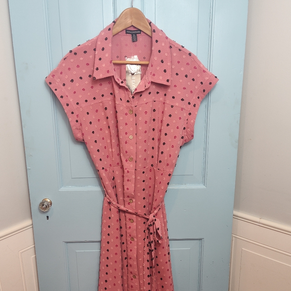 Pink Polka Dot Dress